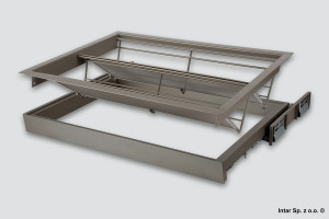 Szuflada na buty ROYAL, 223071, 664x420x160 mm, Perłowo szary, SEVROLL