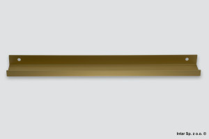Uchwyt krawędziowy VERA, C-4909A-286.A2, S=256 mm, Złota anoda, NOMET