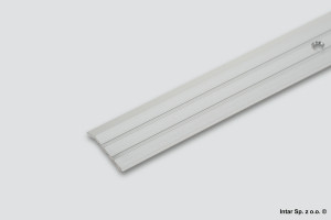 Listwa progowa aluminiowa BORCK, 1-12104-01-180, L-1800 mm, S-29 mm, 01 Srebrny, ASPRO