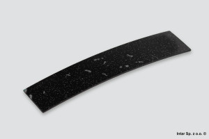 Obrzeże ABS, MIRROR GLOSS, 1x43mm, K218-GG, 1347W, Czarny metaliczny, REHAU