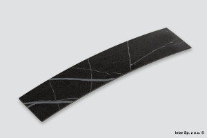 Obrzeże ABS, MIRROR GLOSS, 1x23mm, 0190 MG, 4056W Marmur/Ciemny szary, REHAU