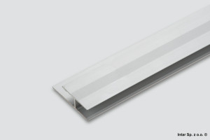 Listwa progowa aluminiowa BORCK, E-E1200-01-090, L-900 mm, S-29 mm, 01 Srebrny, ASPRO