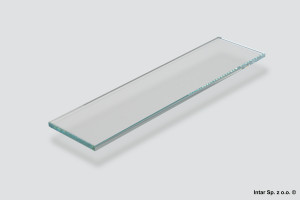 Szklany element dekoracyjny MERIVOBOX, Bok, ZE4M410G, L-500 mm, Wys. E, Szkło przezroczyste, BLUM