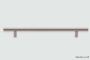 Uchwyt meblowy relingowy SANTA-CRUZ, C-2100-496.G8, S=416 mm, Efekt stali szlachetnej, NOMET