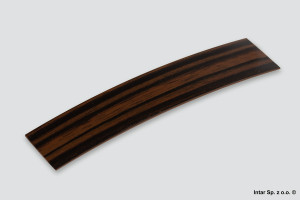 Obrzeże ABS, MIRROR GLOSS, 1,3x23mm, 8656 MG, 491W Zebrano/Ciemny brązowy, REHAU