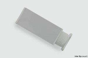 Nóżka meblowa kwadratowa, NKB 2710, H-100 mm, Biały, EB
