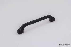 Uchwyt meblowy TORRE, C-5838.P61, S=256 mm, Czarny mat, NOMET