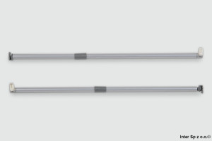 Reling do szuflady METALBOX, RS-SZ-500-10, L-500 mm, R+L, Srebrny, GTV