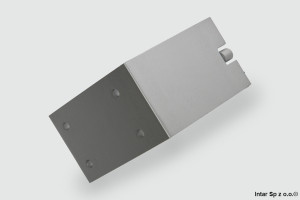 Nóżka meblowa, DA20-0100-AL-R, H-100 mm, Aluminiowy, DC POLSKA