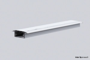 Profil LED INLINE MINI, PROF-INLINEM-TR-3M-W, L-3000 mm, Wpuszczany, Klosz transparentny, Aluminiowy, DESIGN LIGHT