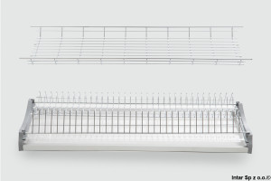 Ociekarka dwupoziomowa, STANDARD 800, W-2507-800A.G2, S-800 mm, Chrom połyskowy, NOMET