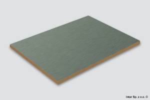 Płyta MDF laminowana jednostronnie, AL03, Brushed Inox, Gr. 18,7 mm, 2800x1300 mm, KRONOPLUS