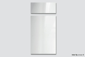 Front meblowy akrylowy, 2str., Gr. 19,4 mm, RAUVISIO BRILLIANT, 5000B Bianco, INTAR