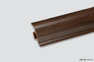 Listwa przypodłogowa z gumką NGF56, NGF024, L-2500 mm, S-56 mm, 24 Wenge, SALAG