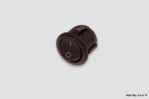 Wyłącznik kołyskowy W11, WYL-KOLY-W11.1-BR, Brązowy, DESIGN LIGHT