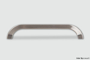 Uchwyt meblowy NOAK, C-4485.G8, S=160 mm, Efekt stali szlachetnej, NOMET