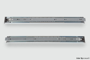 Prowadnica kulkowa H-45 mm STRONG KICK, 132274, L-600 mm, Pe艂ny wysuw, Z mechanizmem Push, DEMOS TRADE