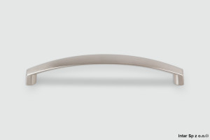 Uchwyt meblowy PORTO, C-3074.G8, S=128 mm, Efekt stali szlachetnej, NOMET
