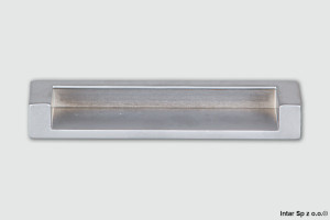 Uchwyt meblowy wpuszczany, DN50-0096-G6, S=96 mm, Aluminiowy, DC POLSKA
