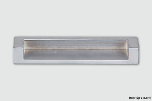 Uchwyt meblowy wpuszczany, DN50-0096-G6, S=96 mm, Aluminium, DC POLSKA