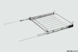 Wieszak na spodnie+ramka, W-3313-720.P22, S-730 mm, Srebrny, NOMET