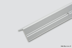 Listwa schodowa aluminiowa, E-E0900-01-090, L-900 mm, S-30 mm, Srebrny, ASPRO