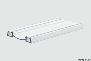 Tor dolny ELEGANT II Decor, 411178, L-3850 mm, Biały mat, SEVROLL