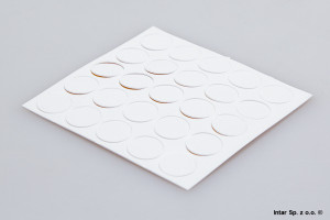 Zaślepka ABS samoprzylepna, K 0110 SM, Fi-20 mm, (15szt/listek), Biały Korpusowy, SCHILSNER