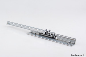 Prowadnica TANDEM, 551H3601, L-360 mm, 30 kg, Lewa, Cz臋艣ciowy wysuw, Z bolcem mocuj膮cym, Tip-On, BLUM