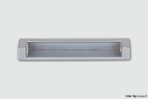 Uchwyt meblowy wpuszczany, DN50-0128-G6, S=128 mm, Aluminium, DC POLSKA