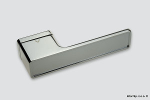 Klamka Cube Insert, 49-0226, Rozeta prostokątna, R71, Chrom, VDS