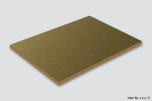 Płyta MDF laminowana jednostronnie, AL06, Brushed Bronze, Gr. 18,7 mm, 2800x1300 mm, KRONOSPAN