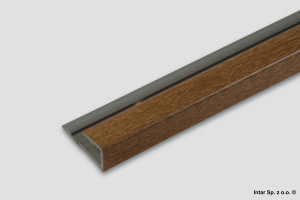 Listwa zakończeniowa schodowa PCV MYCK, D-Z0200-4P-100, L-1000 mm, S-19 mm, 4P Dąb, ASPRO