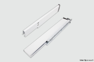 Boki do szuflady zlewozmywakowej TANDEMBOX ANTARO, 378M4504SG, L-450 mm, Wys. M, R+L, Jedwabi艣cie bia艂y, BLUM