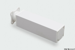Nóżka meblowa kwadratowa, NKB 2715, H-150 mm, Biały, EB