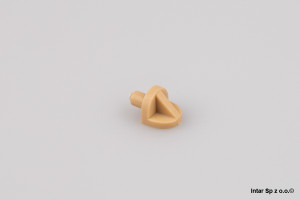 Podpórka półki, 12459, Fi-5 mm, Tworzywo sztuczne, (1000 szt./op), Buk, BI-PLAST