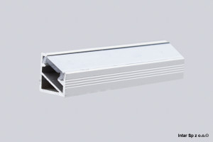 Profil TRI-LINE MINI, PROFIL-MN-3LN-ML-2C, Kątowy, L-2000 mm, Klosz mleczny wciskany, Czarny, DESIGN LIGHT