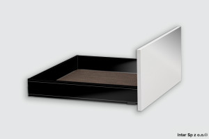 Komplet - Szuflada LEGRABOX, L-650 mm, Wys. M, 70kg, Expando ZF7M70E2, Czarny mat, BLUM