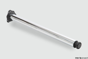 Noga meblowa do stołu, AC282-D-710-CHR, FI-60, H-710 mm, Chromowany, SHOP LINE