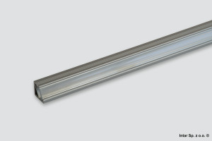 Profil LED TRI-LINE MINI, PROFIL-MN-3LIN-TR-3W, L-3000 mm, Kątowy, Klosz transparentny,  Aluminiowy, DESIGN LIGHT