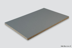 Płyta wiórowa laminowana, K523 PE, Platinium Disk, Gr. 18 mm, 2800x2070, KRONOSPAN