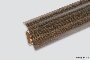 Listwa przypodłogowa PREXA, A-4LCOX-G2-250, L-2500 mm, S-44 mm, G2 Wenge, ASPRO