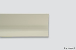 Listwa korytkowa pojedyncza pionowa L, 28.0301.01.B, L-2500 mm, Biały, PEKA