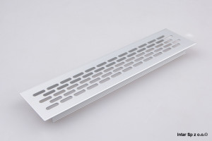 Kratka wentylacyjna, 480x80 mm, KK-W80800-D0, Duża, Aluminium, GTV