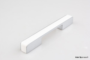 Uchwyt meblowy CD3062-0224-G6-W, S=224 mm, Aluminium/Biały, DC POLSKA