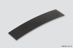 Obrzeże ABS, MIRROR GLOSS, 1x64mm, 6340B, 2229W, Czarny metaliczny, REHAU