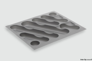 Wkład szufladowy 600, 32151314, 540x431 mm, Szary, MENAGE CONFORT