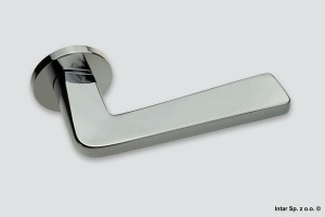 Klamka Mirage Fit, 49-0129, Rozeta okrągła, R68F, Chrom, VDS