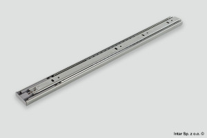 Prowadnica kulkowa H-45 mm, 494.02.185, L-500 mm, 30 kg, Pełny wysuw, Boczny, Z hamulcem, HAFELE