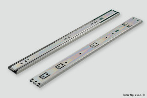 Prowadnica kulkowa H-45 mm, VERSALITE PLUS+, PK-L-H45-500-B, L-500 mm, 40 kg, Ze spowalniaczem, GTV